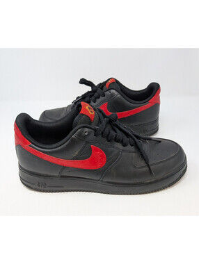 Nike Air Force 1 '07 Russian Floral AJ1690-001 Womans 11.5 (Mens 10) Black Red